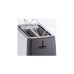 Cloer King-Size-Toaster 3569(edelstahl/schwarz, 1.000 Watt, für 2 XXL-Toastscheiben)