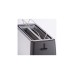Cloer King-Size-Toaster 3579(edelstahl/schwarz, 1.800 Watt, für 4 XXL-Toastscheiben)