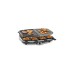 Cloer Raclettegrill 6435 mit Naturstein und Aluminium-Druckgussplatte(grau/schwarz)