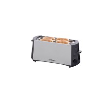 Cloer Toaster 3710(silber/schwarz, 1.380 Watt, für 4 Scheiben Toast)