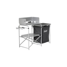 Coleman Camping-Tisch Cooking Stand 2199743(grau, mit Textilschrank)