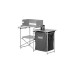 Coleman Camping-Tisch Cooking Stand 2199743(grau, mit Textilschrank)