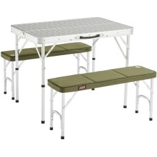 Coleman Camping-Tisch Pack-Away Table for 4 205584, Camping-Set(aluminium/grün)