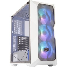 Cooler Master MasterBox TD500 Mesh White, Tower-Gehäuse(weiß, Tempered Glass)