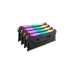 Corsair DIMM 128 GB DDR4-3000 (4x 32 GB) Quad-Kit, Arbeitsspeicher(schwarz, CMW128GX4M4D3000C16, Vengeance RGB PRO, INTEL XMP)