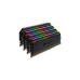 Corsair DIMM 128 GB DDR4-3200 (4x 32 GB) Quad-Kit, Arbeitsspeicher(schwarz, CMT128GX4M4E3200C16, Dominator Platinum RGB, INTEL XMP)
