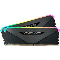 Corsair DIMM 16 GB DDR4-3200 (2x 8 GB) Dual-Kit, Arbeitsspeicher(schwarz, CMN16GX4M2Z3200C16, Vengeance RGB RT, INTEL XMP)
