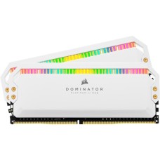 Corsair DIMM 16 GB DDR4-3200 (2x 8 GB) Dual-Kit, Arbeitsspeicher(weiß, CMT16GX4M2C3200C16W, Dominator Platinum RGB, INTEL XMP)