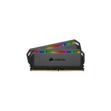 Corsair DIMM 16 GB DDR4-3200 (2x 8 GB) Dual-Kit, für AMD Optimiert , Arbeitsspeicher(schwarz, CMT16GX4M2Z3200C16, Dominator Platinum RGB, INTEL XMP)