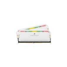 Corsair DIMM 16 GB DDR4-3200 (2x 8 GB) Dual-Kit, für AMD Optimiert , Arbeitsspeicher(weiß, CMT16GX4M2Z3200C16W, Dominator Platinum RGB, INTEL XMP)
