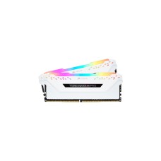 Corsair DIMM 32 GB DDR4-2666 (2x 16 GB) Dual-Kit, Arbeitsspeicher(weiß, CMW32GX4M2A2666C16W, Vengeance RGB PRO, INTEL XMP)
