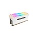 Corsair DIMM 32 GB DDR4-2666 (2x 16 GB) Dual-Kit, Arbeitsspeicher(weiß, CMW32GX4M2A2666C16W, Vengeance RGB PRO, INTEL XMP)