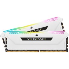 Corsair DIMM 32 GB DDR4-3200 (2x 16 GB) Dual-Kit, Arbeitsspeicher(weiß, CMH32GX4M2E3200C16W, Vengeance RGB PRO SL, INTEL XMP)