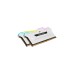 Corsair DIMM 32 GB DDR4-3200 (2x 16 GB) Dual-Kit, Arbeitsspeicher(weiß, CMH32GX4M2E3200C16W, Vengeance RGB PRO SL, INTEL XMP)