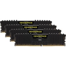 Corsair DIMM 32 GB DDR4-3200 (4x 8 GB) Quad-Kit, Arbeitsspeicher(CMK32GX4M4Z3200C16, Vengeance LPX, INTEL XMP)