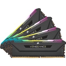 Corsair DIMM 32 GB DDR4-3200 (4x 8 GB) Quad-Kit, Arbeitsspeicher(schwarz, CMH32GX4M4E3200C16, Vengeance RGB PRO SL, INTEL XMP)