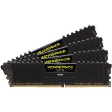 Corsair DIMM 32 GB DDR4-3200 (4x 8 GB) Quad-Kit, Arbeitsspeicher(CMK32GX4M4B3200C16, Vengeance LPX, INTEL XMP)