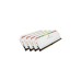 Corsair DIMM 32 GB DDR4-3200 (4x 8 GB) Quad-Kit, für AMD Optimiert , Arbeitsspeicher(weiß, CMT32GX4M4Z3200C16W, Dominator Platinum RGB, INTEL XMP)