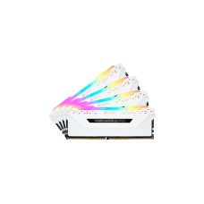 Corsair DIMM 32 GB DDR4-3600 (4x 8 GB) Quad-Kit, Arbeitsspeicher(weiß, CMW32GX4M4C3600C18W, Vengeance RGB PRO, INTEL XMP)