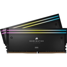 Corsair DIMM 32 GB DDR5-6000 (2x 16 GB) Dual-Kit, Arbeitsspeicher(schwarz, CMP32GX5M2B6000C30, Dominator Titanium, INTEL XMP)