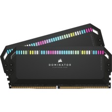 Corsair DIMM 32 GB DDR5-6000 (2x 16 GB) Dual-Kit, Arbeitsspeicher(schwarz, CMT32GX5M2X6000C36, DOMINATOR PLATINUM RGB, INTEL XMP)