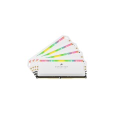 Corsair DIMM 64 GB DDR4-3200 (4x 16 GB) Quad-Kit, Arbeitsspeicher(weiß, CMT64GX4M4E3200C16W, Dominator Platinum RGB, INTEL XMP)