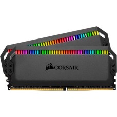 Corsair DIMM 64 GB DDR5-5600 (2x 32 GB) Dual-Kit, Arbeitsspeicher(schwarz, CMT64GX5M2X5600C40, Dominator Platinum RGB, INTEL XMP)