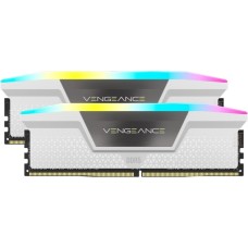 Corsair DIMM 64 GB DDR5-6000 (2x 32 GB) Dual-Kit, Arbeitsspeicher(weiß, CMH64GX5M2B6000C30W, Vengeance RGB, INTEL XMP)