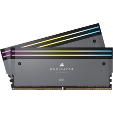 Corsair DIMM 64 GB DDR5-6000 (2x 32 GB) Dual-Kit, Arbeitsspeicher(grau, CMP64GX5M2B6000Z30, Dominator Titanium, AMD EXPO)
