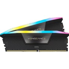 Corsair DIMM 64 GB DDR5-6400 (2x 32 GB) Dual-Kit, Arbeitsspeicher(schwarz, CMH64GX5M2B6400C32, Vengeance RGB, INTEL XMP)