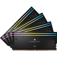 Corsair DIMM 96 GB DDR5-6000 (4x 24 GB) Quad-Kit, Arbeitsspeicher(schwarz, CMP96GX5M4B6000C30, Dominator Titanium, INTEL XMP)