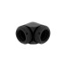 Corsair Hydro X Series XF Hardline-90°-Armatur, AD 14 mm, Doppelpack, Verbindung(schwarz, 2 Stück)