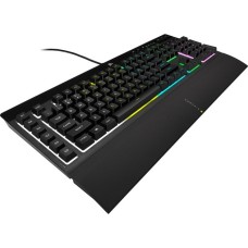 Corsair K55 RGB PRO, Gaming-Tastatur(schwarz, DE-Layout, Rubberdome)