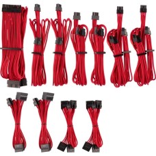 Corsair Netzteilkabel Premium Pro-Kit Typ 4 Gen 4, 20-teilig(rot, mit Einzelummantelung)
