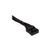 Corsair Premium Sleeved Frontpanel Verlängerungskit, 4-teilig, Verlängerungskabel(schwarz, 30cm)