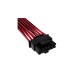 Corsair Premium Sleeved PCIe 5.0 12VHPWR PSU Adapterkabel(schwarz/rot, 50cm)