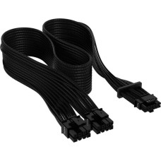Corsair Premium Sleeved PCIe 5.0 12VHPWR PSU Adapterkabel(schwarz, 50cm)