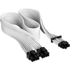 Corsair Premium Sleeved PCIe 5.0 12VHPWR PSU Adapterkabel(weiß, 50cm)