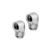 Corsair XF 90° Rotary Adapter Twin Pack, Verbindung(chrom, kompatibel mit CORSAIR XF Fittings)