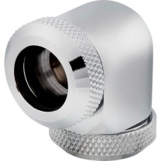 Corsair XF Hardline 90° 12mm OD Fitting Twin Pack, Verbindung(chrom, kompatibel mit 12 mm OD-Hardline Tubing)