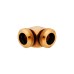 Corsair XF Hardline 90° 12mm OD Fitting Twin Pack, Verbindung(gold, kompatibel mit 12 mm OD-Hardline Tubing)