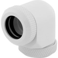 Corsair XF Hardline 90° 12mm OD Fitting Twin Pack, Verbindung(weiß, kompatibel mit 12 mm OD-Hardline Tubing)