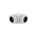 Corsair XF Hardline 90° 12mm OD Fitting Twin Pack, Verbindung(weiß, kompatibel mit 12 mm OD-Hardline Tubing)