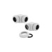 Corsair XF Hardline 90° 12mm OD Fitting Twin Pack, Verbindung(weiß, kompatibel mit 12 mm OD-Hardline Tubing)