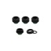 Corsair XF Hardline Fittings Four Pack, Verbindung(schwarz, kompatibel mit 12 mm OD-Hardline Tubing)