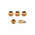 Corsair XF Hardline Fittings Four Pack, Verbindung(gold, kompatibel mit 12 mm OD-Hardline Tubing)