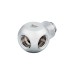 Corsair XF Rotary Y-Splitter, Verbindung(chrom, kompatibel mit CORSAIR XF Fittings)