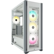Corsair iCUE 7000X RGB TG, Big-Tower-Gehäuse(weiß, Tempered Glass)