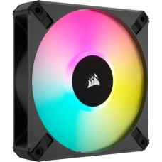 Corsair iCUE AF120 RGB ELITE 120-mm-PWM, Gehäuselüfter(schwarz, einzelner Lüfter ohne Controller)