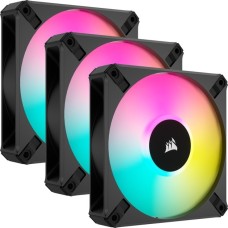 Corsair iCUE AF120 RGB ELITE 120-mm-PWM, Gehäuselüfter(schwarz, 3er Pack, inkl. Controller)